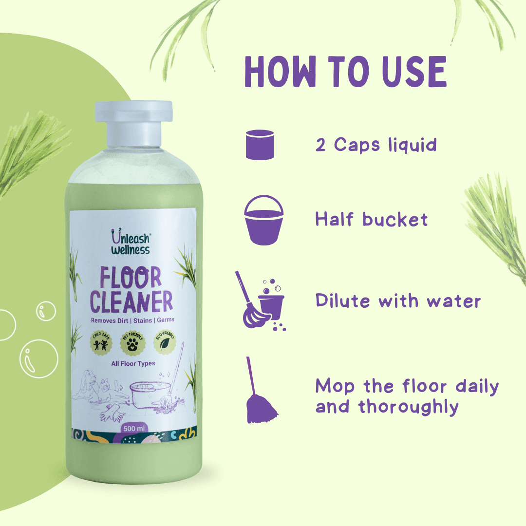 Natural Floor Cleaner - Lemongrass - Unleash Wellness