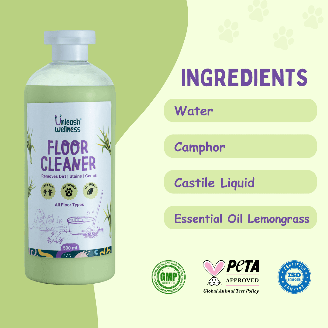 Natural Floor Cleaner - Lemongrass - Unleash Wellness