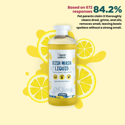 Non-toxic cleaner for dog bowls and feeding dishes