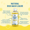 Unleash Wellness pet-safe dish wash liquid in lime scent, 2L bottle — natural, toxic-free cleaning for dog bowls & feeders, supports pet wellness.