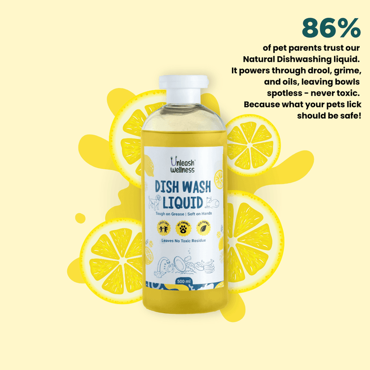Unleash Wellness® Natural Dish Wash Liquid for Pets - Lime - Unleash Wellness